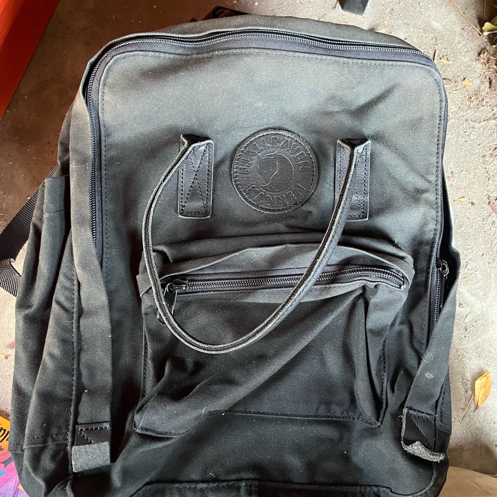 Fjallraven Black Backpack